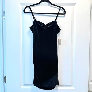 Little Black Velour Dress